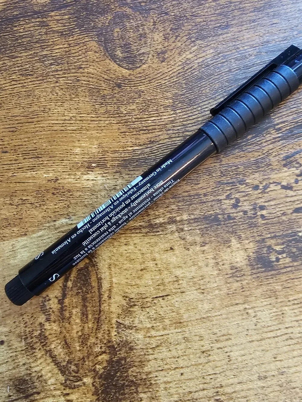 Faber-Castell Pitt Artist Pen with black India ink and a Superfine (S) tip